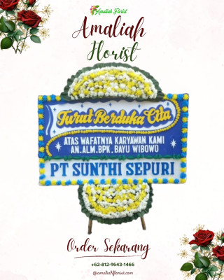 Papan Bunga Duka di Puger